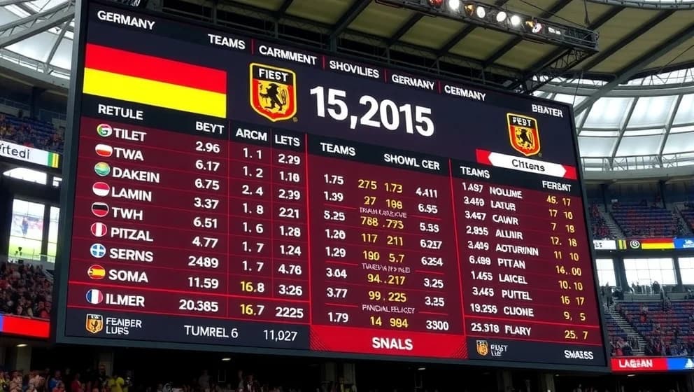 Poängställning i Tysklands herrlandslag i fotboll