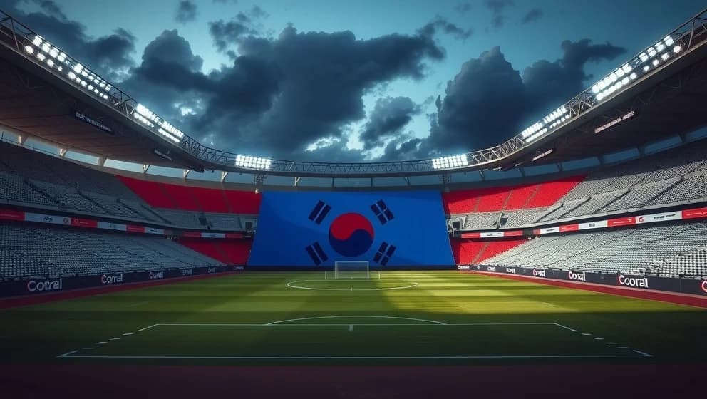 Sydkoreas herrlandslag i fotboll spelar bra