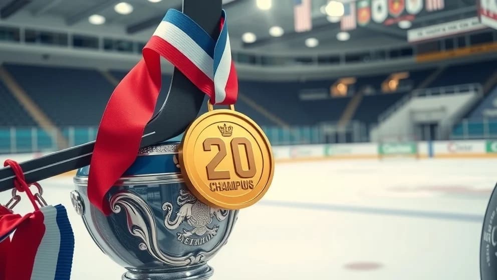 USA:s herrlandslag i ishockey vinner VM-guld
